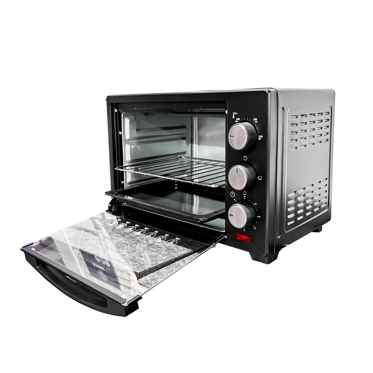 Horno Tostador 22 L 1280 W Negro Decakila KUEV008B