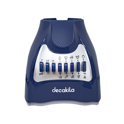 Licuadora 10 Velocidades Vaso de Plástico Azul Decakila KUJB044L (Caja de 4 Piezas)