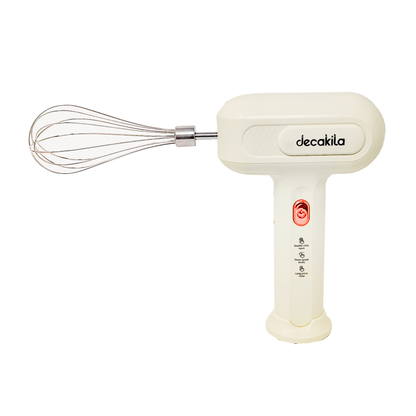 Batidora de Mano Inalámbrica 3 Velocidades Blanca Decakila KMMX018EM (Caja con 12 Piezas)