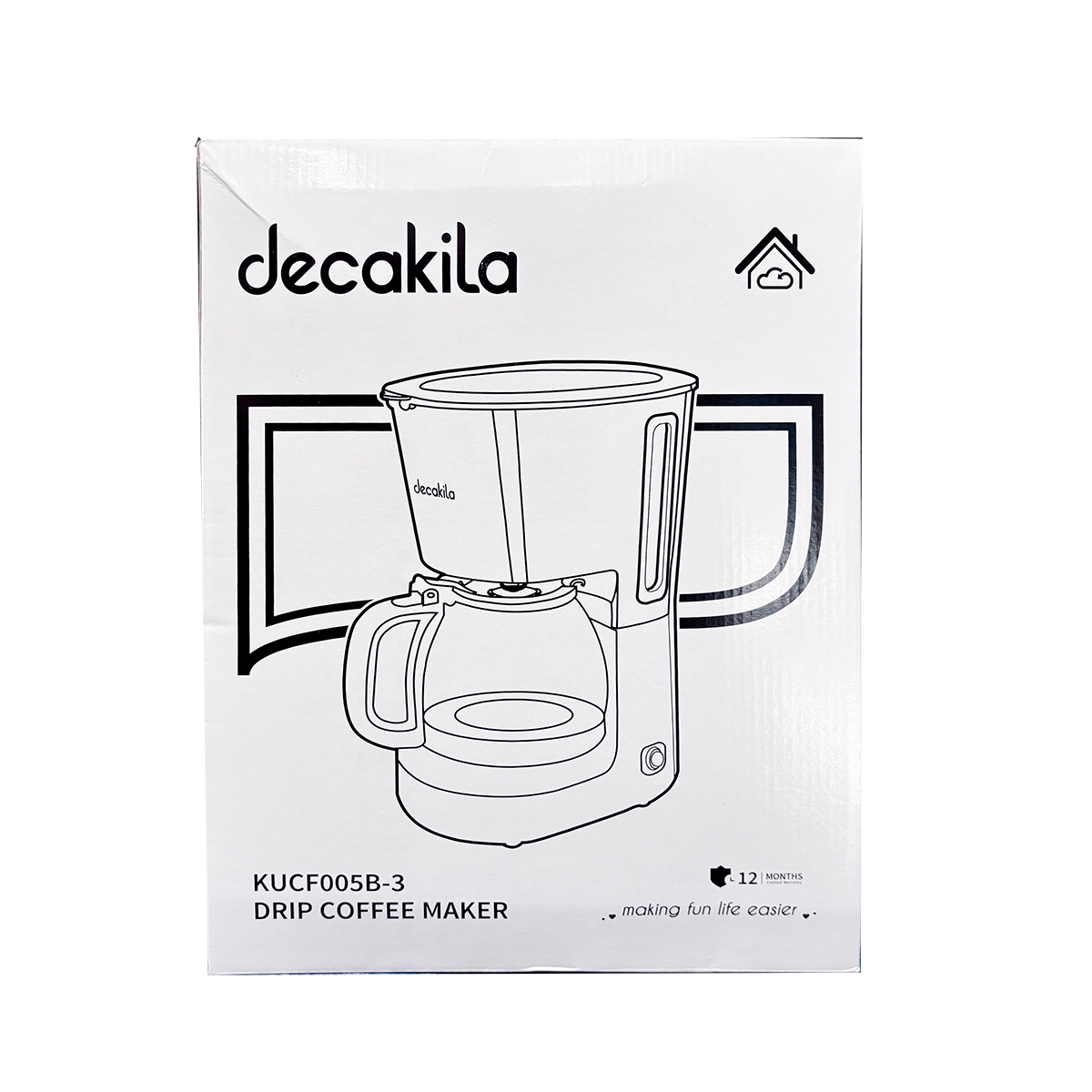 Paquete desayuno: Cafetera, Tostador, y Hervidor Decakila KUCF005B