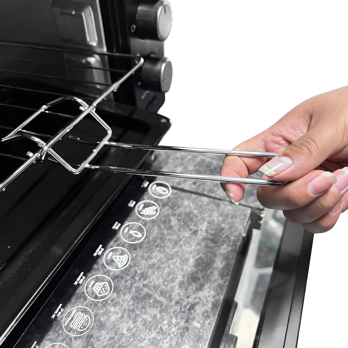 Horno Tostador 22 L 1280 W Negro Decakila KUEV008B