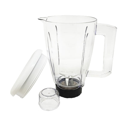 Licuadora 10 Velocidades Vaso de Plástico Blanca Decakila KUJB044W (Caja de 4 Piezas)