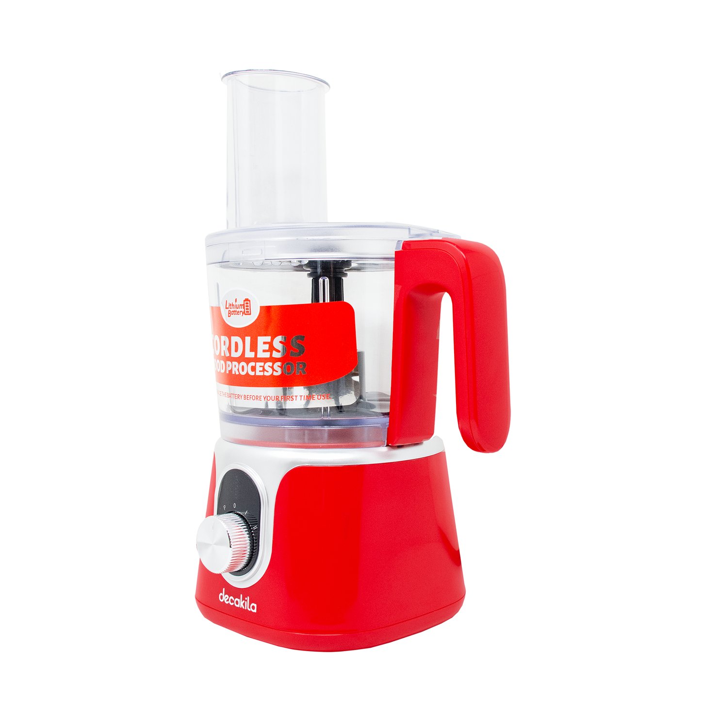 Procesador de alimentos Inalámbrico con Accesorios Rojo Decakila KMMG005R