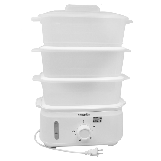Vaporera Eléctrica 3 Niveles 9 L 700 W Decakila KUER011W