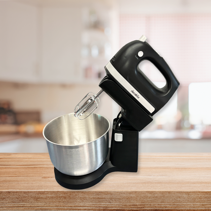 Batidora de Mano con Pedestal 5 velocidades 250W Negra Decakila KUMX012B