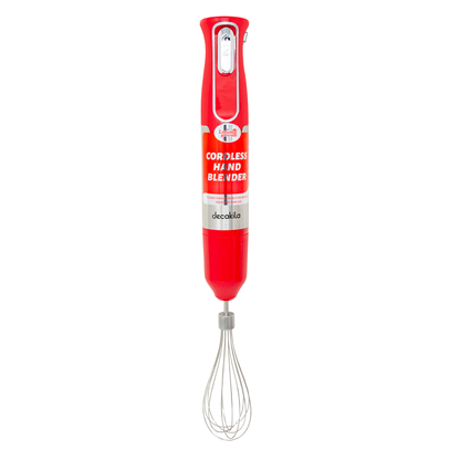 Batidora de Inmersión Inalámbrica con Accesorios 5 en 1 Roja Decakila KMJB021R