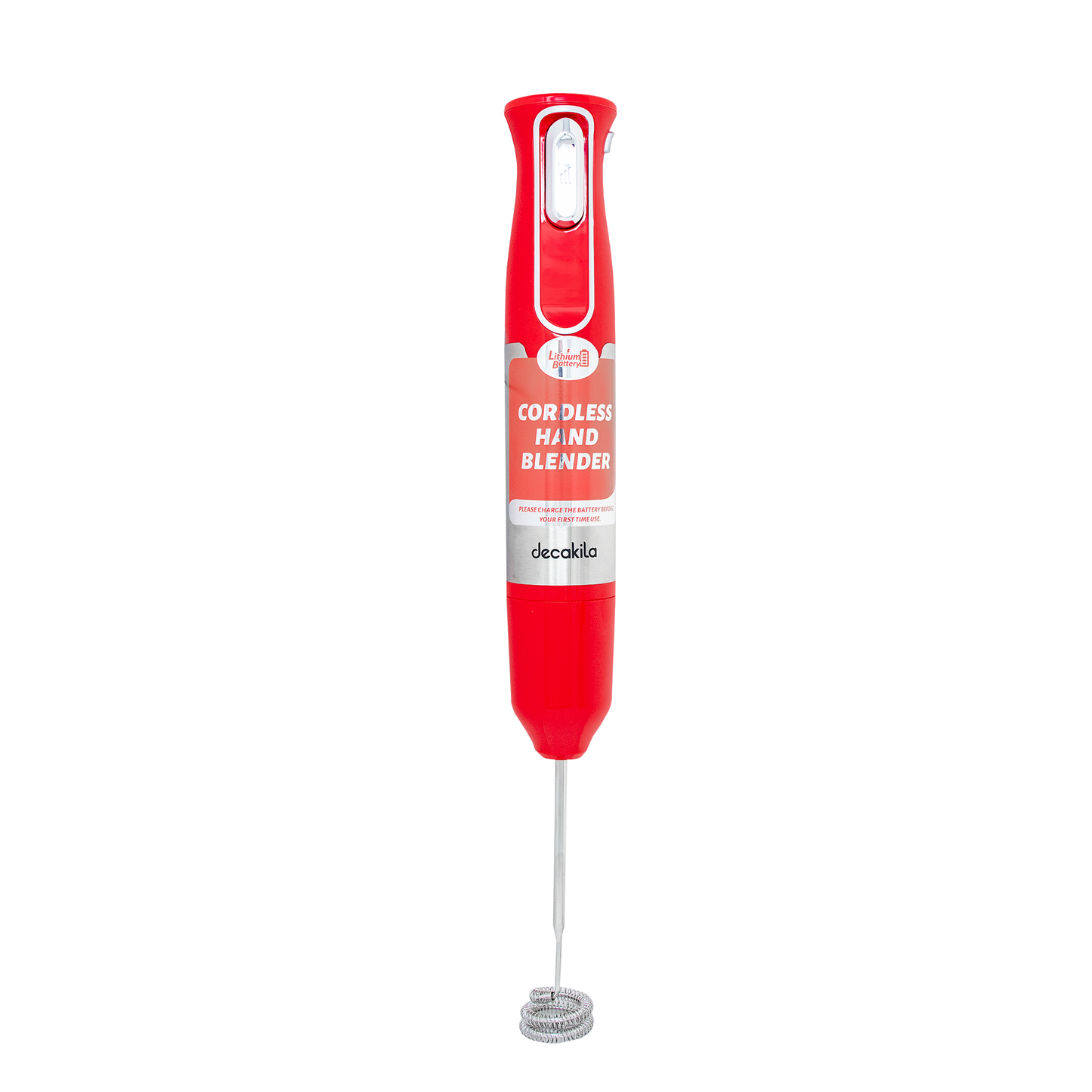 Batidora de Inmersión Inalámbrica con Accesorios 5 en 1 Roja Decakila KMJB021R