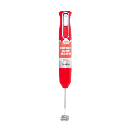 Batidora de Inmersión Inalámbrica con Accesorios 5 en 1 Roja Decakila KMJB021R