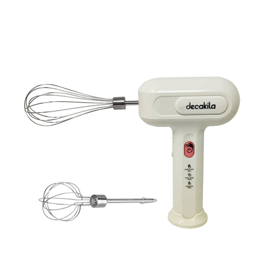 Batidora de Mano Inalámbrica 3 Velocidades Blanca Decakila KMMX018EM (Caja con 12 Piezas)