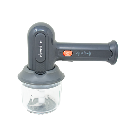 Batidora de Mano Inalámbrica 3 Velocidades con Tazón Procesador de 300 ml Negra Decakila KMMX019G
