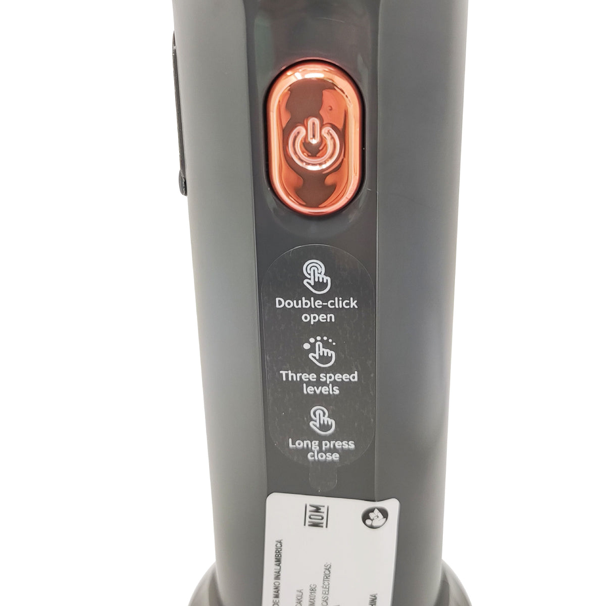 Batidora de Mano Inalámbrica 3 Velocidades con Tazón Procesador de 300 ml Negra Decakila KMMX019G