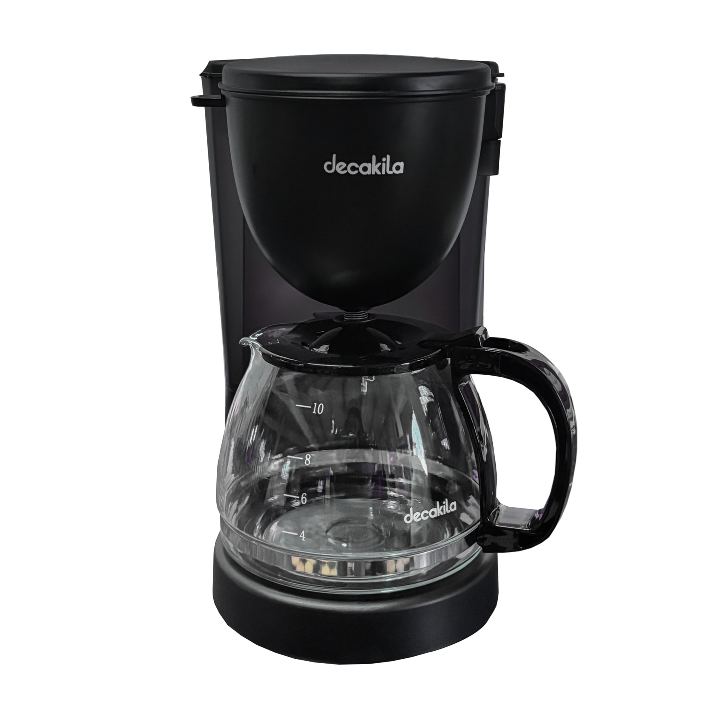 Cafetera de Goteo 10 Tazas (1.25 L) con Filtro Permanente Negra Decakil KUCF001B (Caja de 6 Piezas)