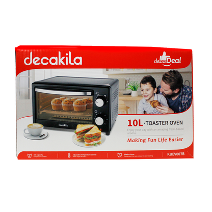 Horno Tostador 10 L 650 W Negro Decakila KUEV007B