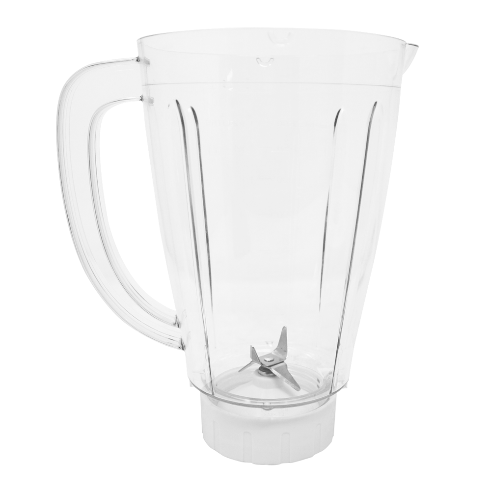 Licuadora 2 Velocidades + Pulso Vaso de Plástico 400 W Blanca Decakila KUJB001W (PAQUETE DE 6 PZAS)