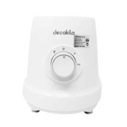 Licuadora 2 Velocidades + Pulso Vaso de Plástico 500 W Blanca Decakila KUJB014W (Caja de 4 Piezas)