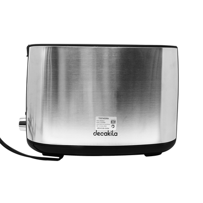 Tostador 2 Rebanadas Acero Inoxidable 750 W Decakila KUTS009M (Caja de 6 Piezas)