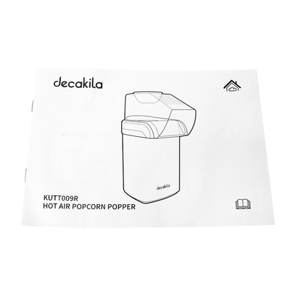 Máquina de Palomitas de Aire Caliente Rojo Decakila KUTT009R (Caja de 12 Piezas)