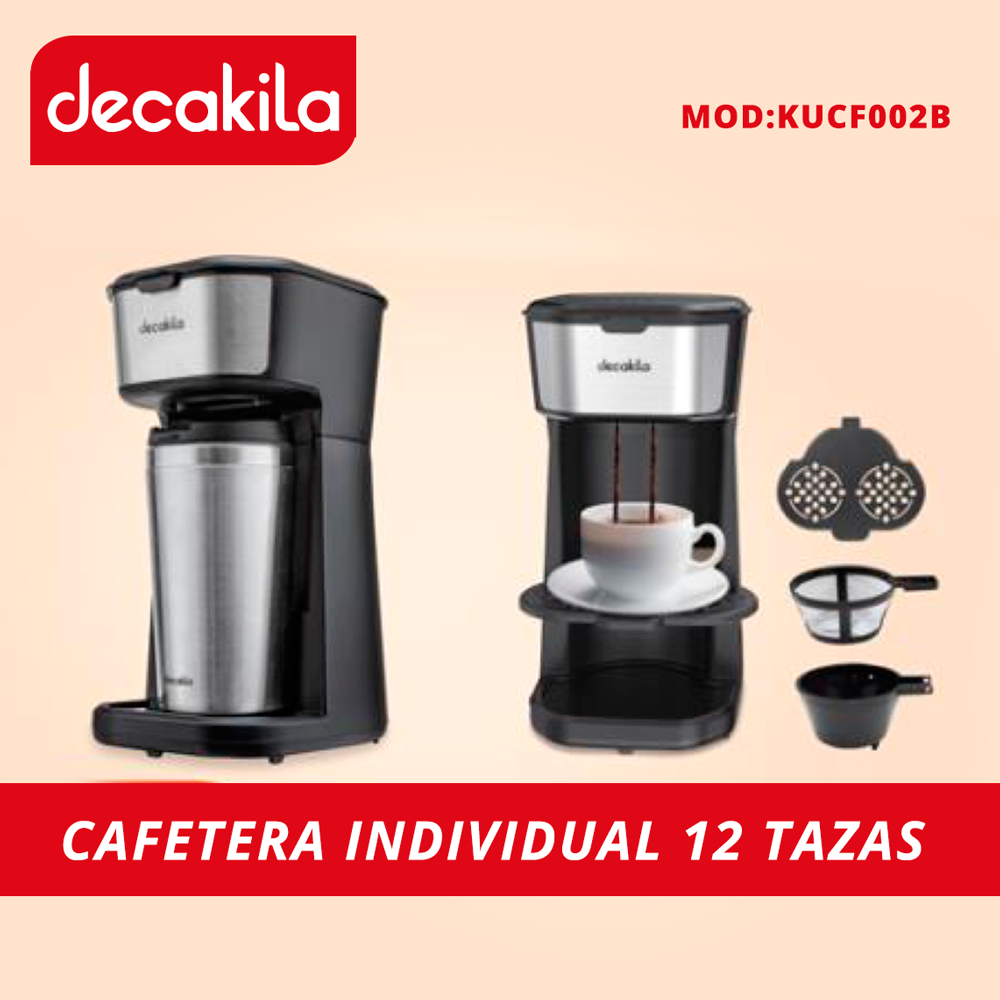 Cafetera de Goteo Personal con Vaso Térmico de 400 ml 600 W Decakila K –  decashop