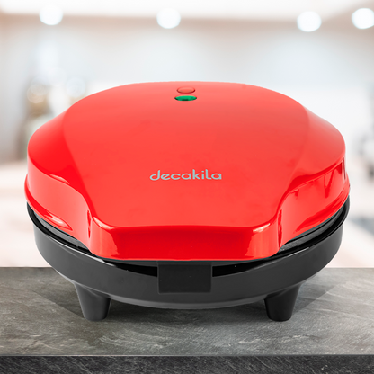 Máquina para Waffles Antiadherente 1000 W Roja Decakila KUEC016W