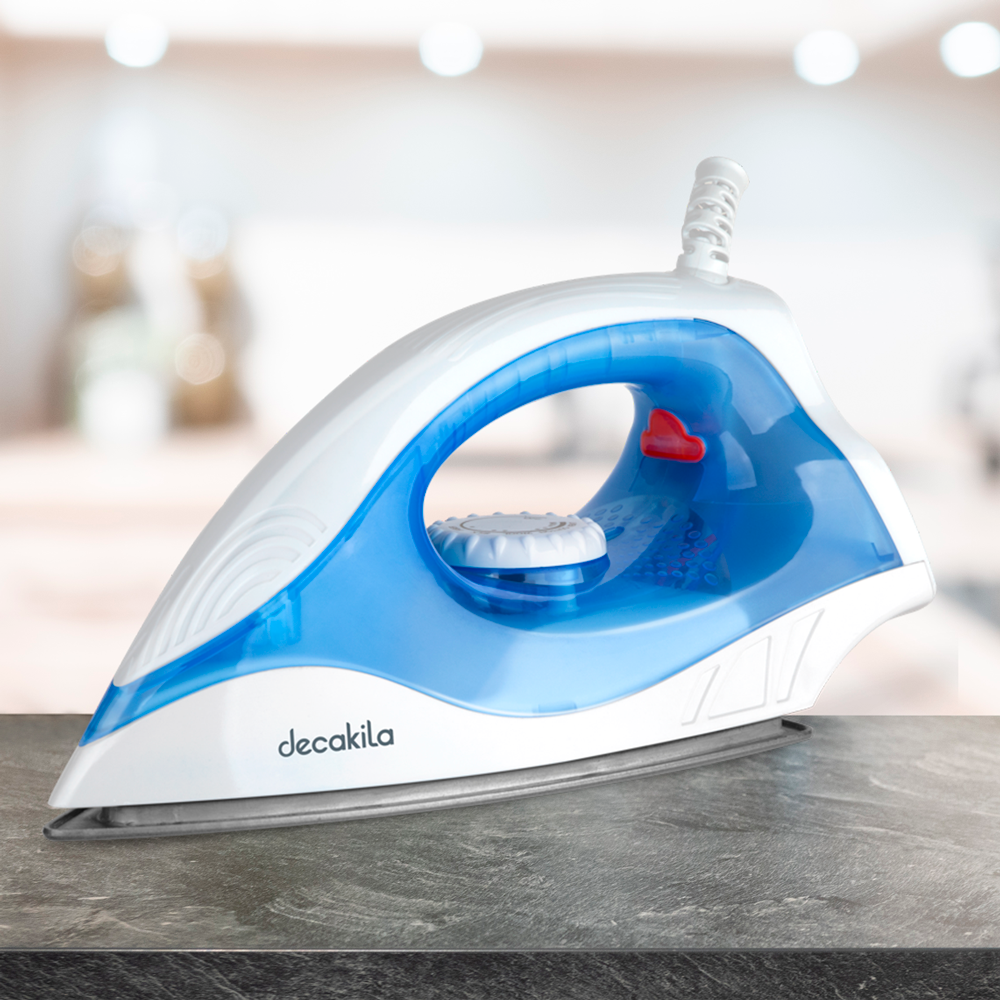 Plancha Seca con Antiadherente 1000 W Azul Decakila KUEN018L