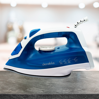 Plancha de Vapor Suela Cerámica 1100 W Azul Decakila KUEN020L