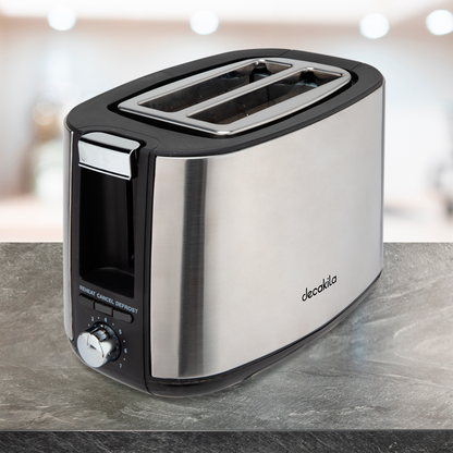Tostador 2 Rebanadas Acero Inoxidable 750 W Decakila KUTS009M
