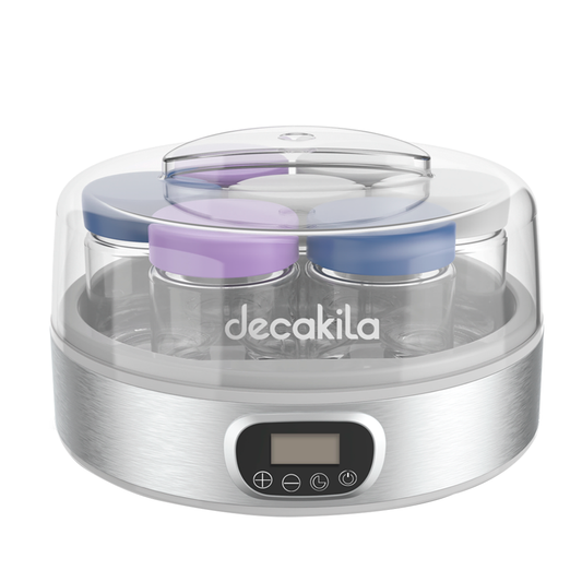 Máquina de Yogurt con 7 Envases Pantalla LCD Decakila KUYM001W